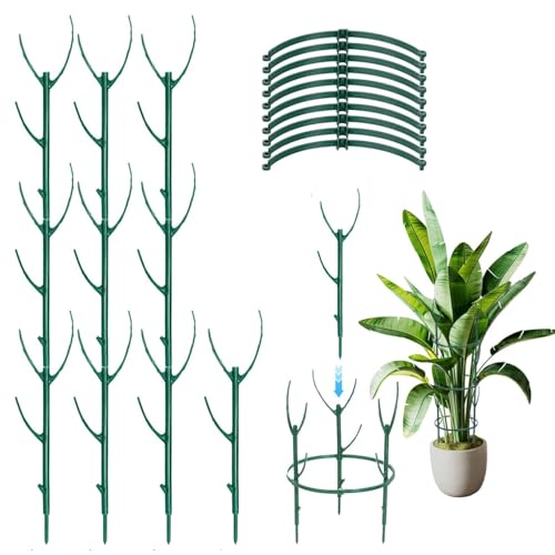 HASTHIP® 10 Pack Stackable Monstera Plant Support & Plant Cage Support Rings HASTHIP® 10 Pack Stackable Monstera Plant Support & Plant Cage Support Rings